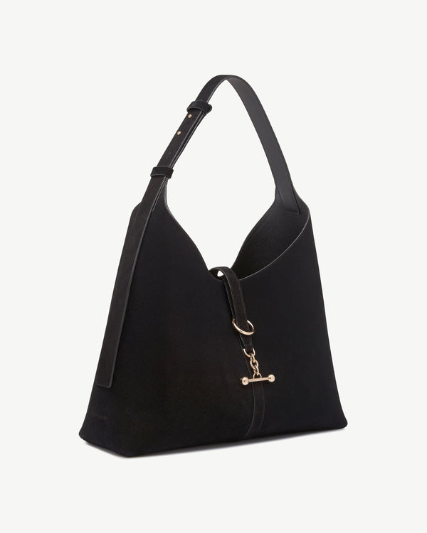 Strawberry Kite Hobo Maxi - Black Suede
