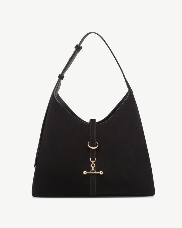 strawberry Kite Hobo Maxi - Black Suede