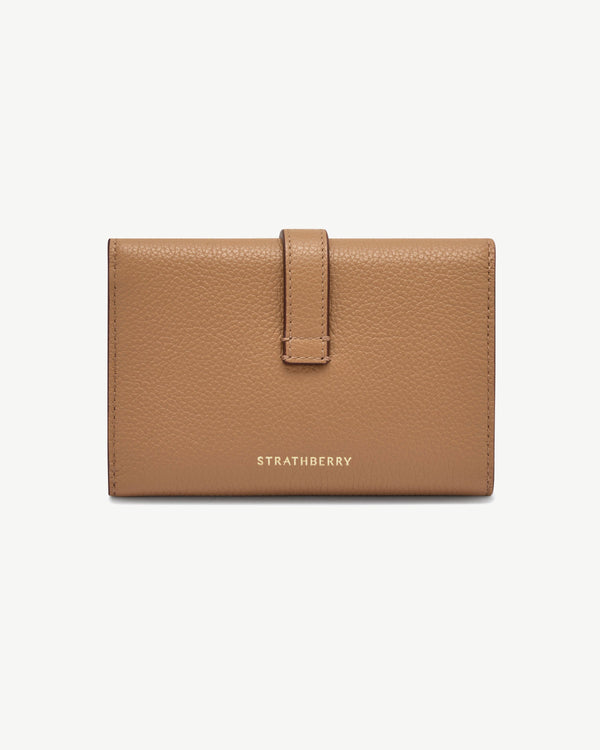 Strawberry Kite Medium Trifold Wallet - Caramel