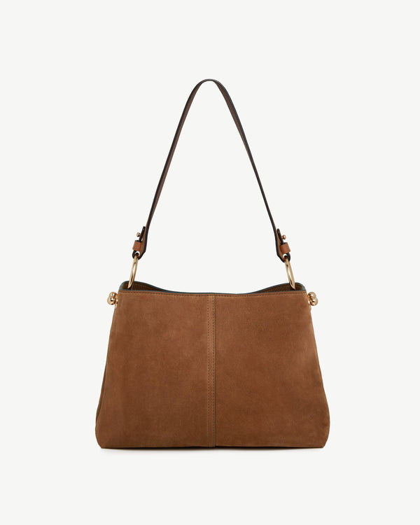 Strawberry Lana Hobo - Tan Suede