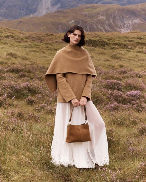 strawberry Lana Hobo - Tan Suede