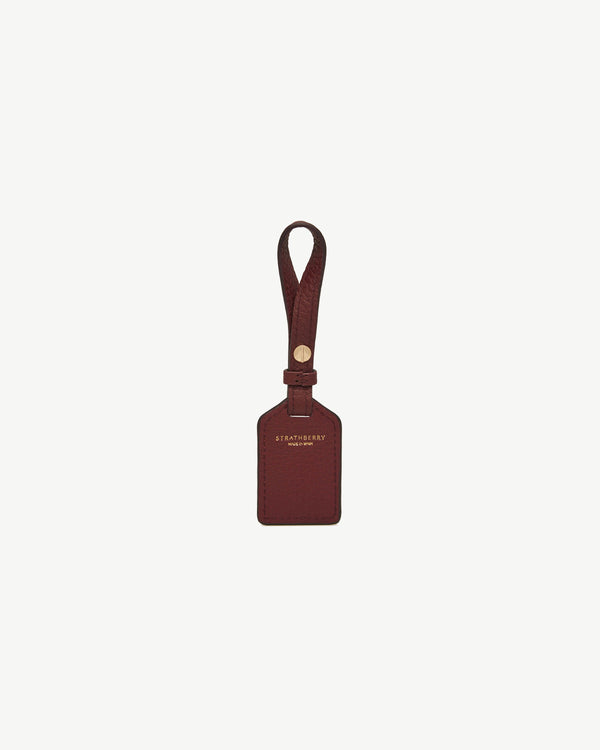 Strawberry Leather Tag - Oxblood