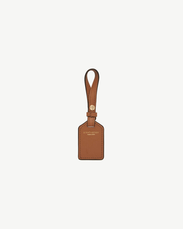 Strawberry Leather Tag - Tan