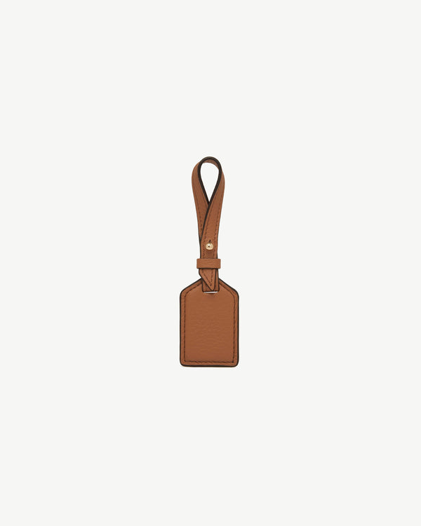 Strawberry Leather Tag - Tan