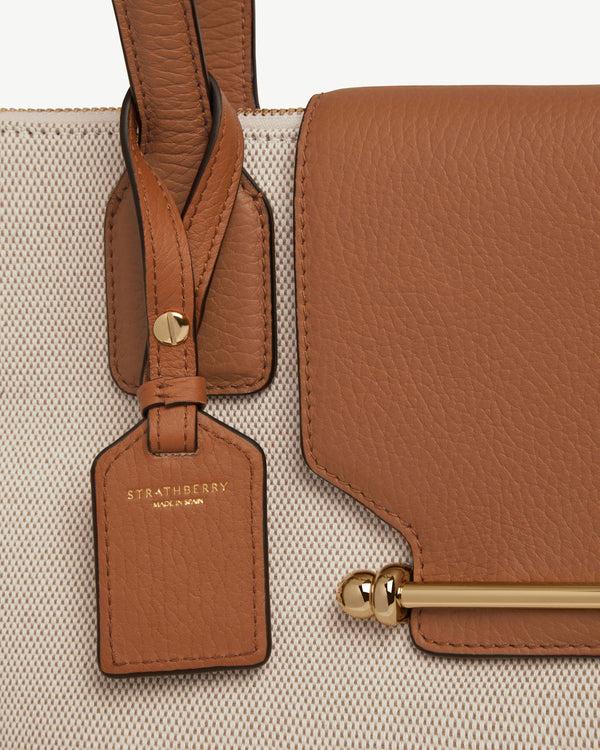 strawberry Leather Tag - Tan