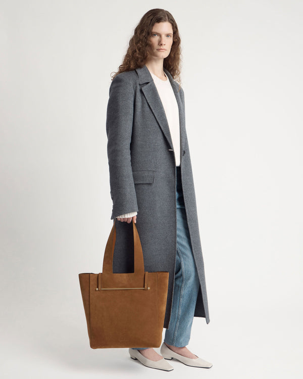 strawberry Melody Tote - Tan Suede