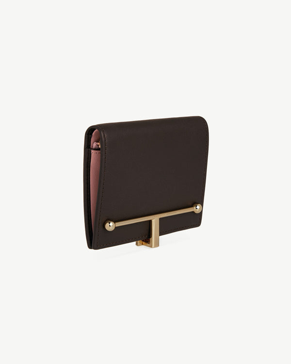Strawberry Melville Street Wallet - Espresso/Rose