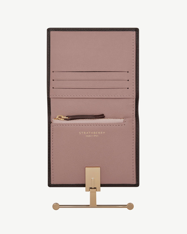 strawberry Melville Street Wallet - Espresso/Rose