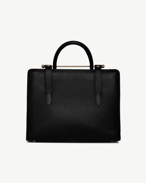 Strawberry Midi Tote - Black