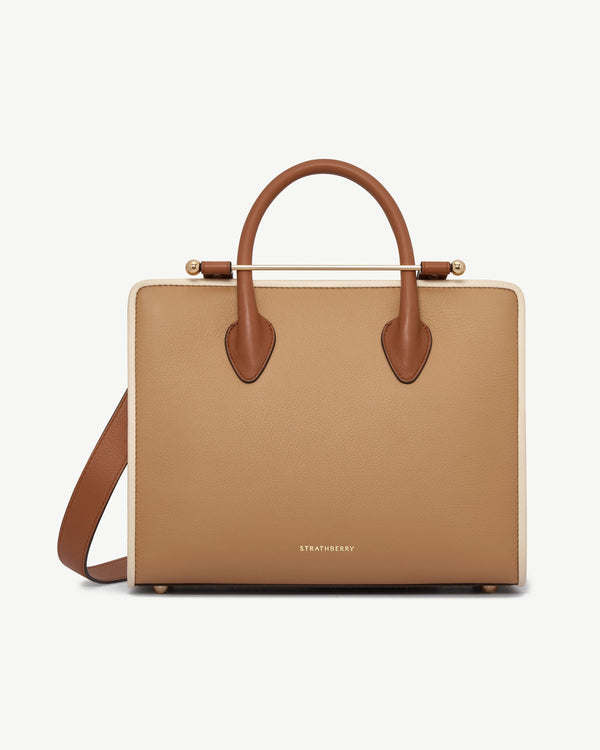 Strawberry Midi Tote - Caramel/Chestnut/Vanilla