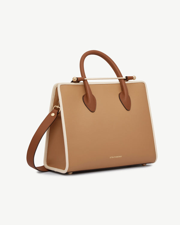 Strawberry Midi Tote - Caramel/Chestnut/Vanilla