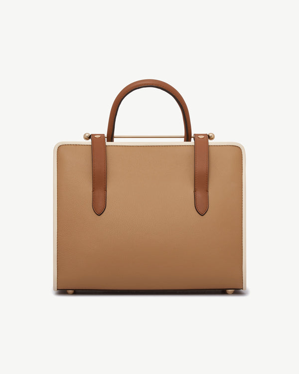 Strawberry Midi Tote - Caramel/Chestnut/Vanilla