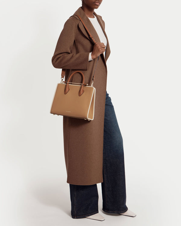 strawberry Midi Tote - Caramel/Chestnut/Vanilla