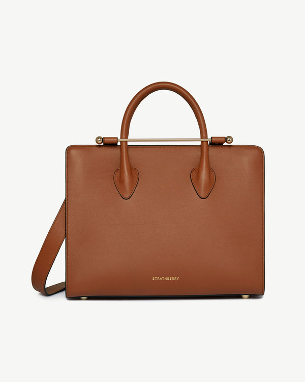 Strawberry Midi Tote - Chestnut