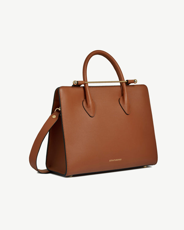 Strawberry Midi Tote - Chestnut