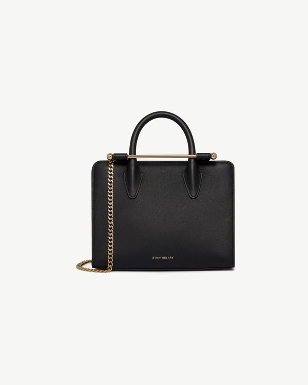 Strawberry Mini Tote - Black