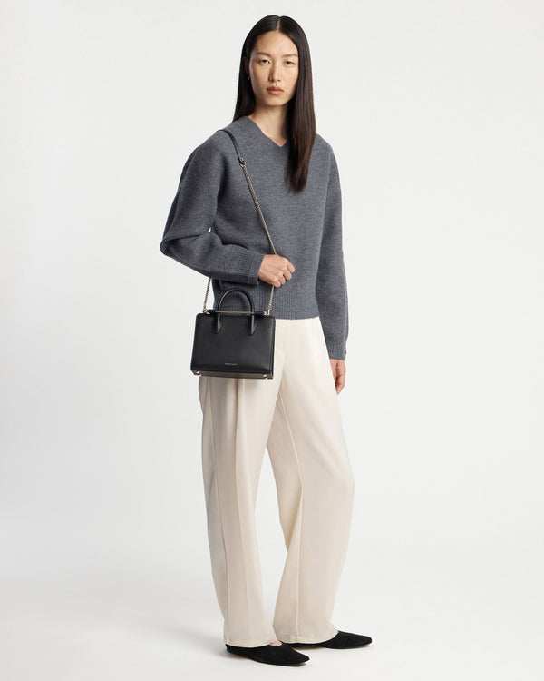 strawberry Mini Tote - Black