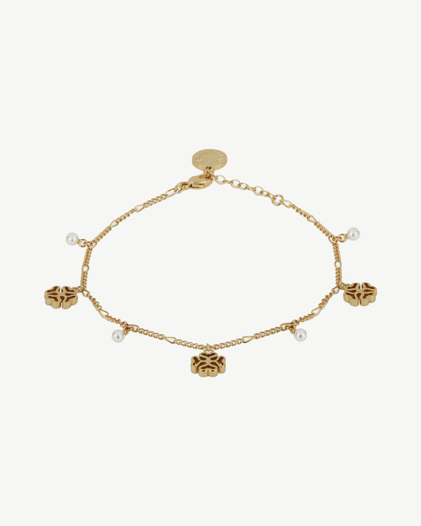 Strawberry Monogram Bracelet - 22 Carat Gold Gilded