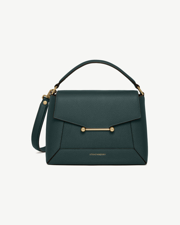 Strawberry Mosaic Bag - Bottle Green