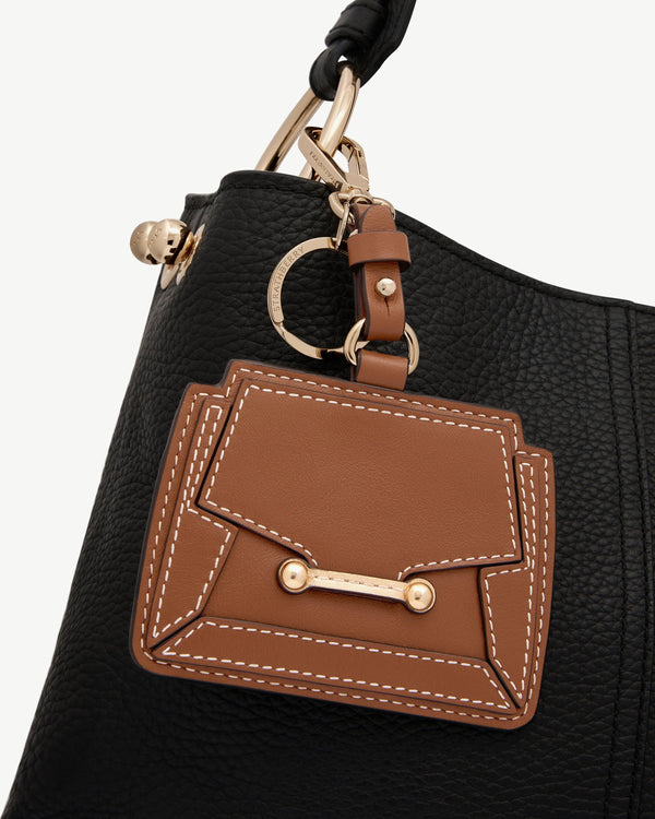 strawberry Mosaic Cardholder Charm - Chestnut