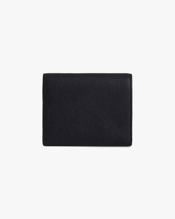 Strawberry Mosaic Trifold Wallet - Black