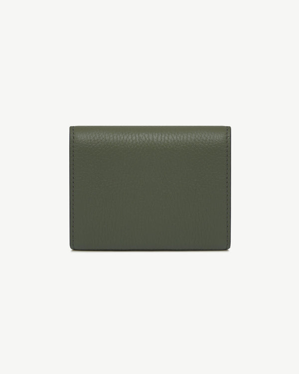 Strawberry Mosaic Trifold Wallet - Pine Green