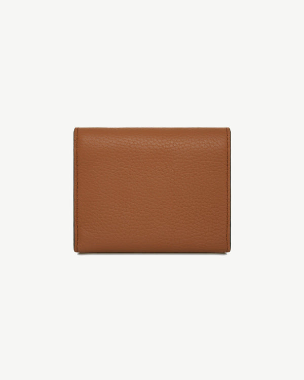 Strawberry Mosaic Trifold Wallet - Tan