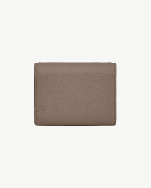Strawberry Mosaic Trifold Wallet - Taupe