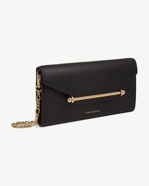 Strawberry Multrees Chain Wallet - Black