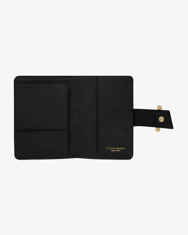 Strawberry Multrees Passport Holder - Black