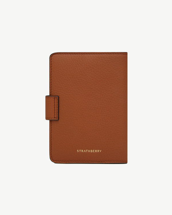 Strawberry Multrees Passport Holder - Tan
