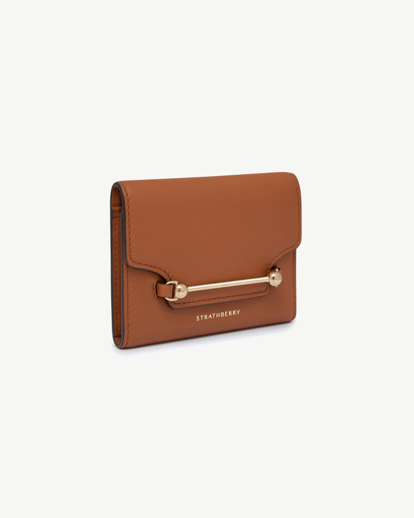 Strawberry Multrees Trifold Wallet - Chestnut