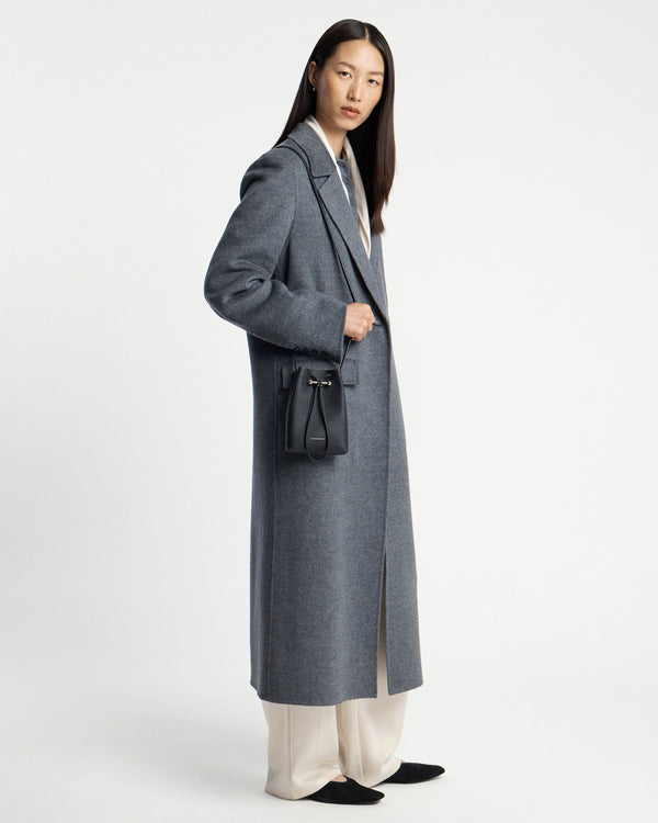 strawberry Osette Midi Pouch - Black