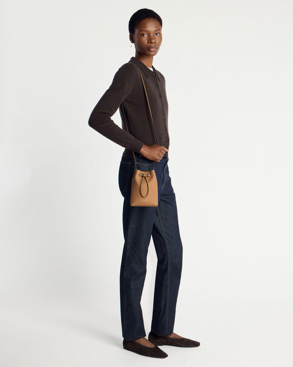 strawberry Osette Midi Pouch - Caramel