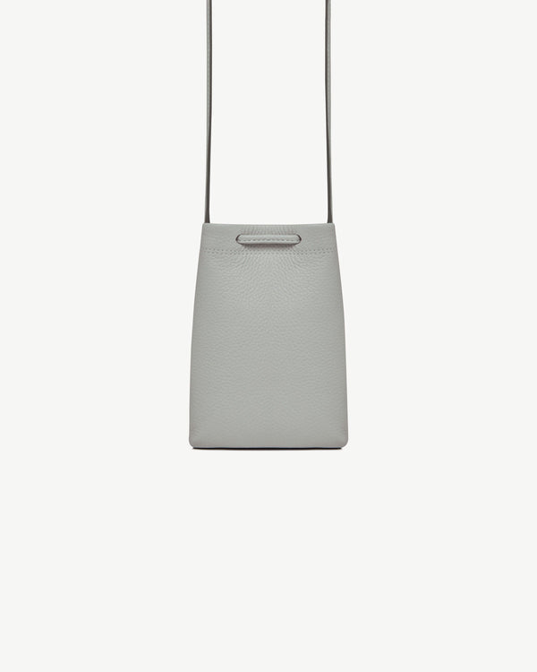 Strawberry Osette Midi Pouch - Marble Grey