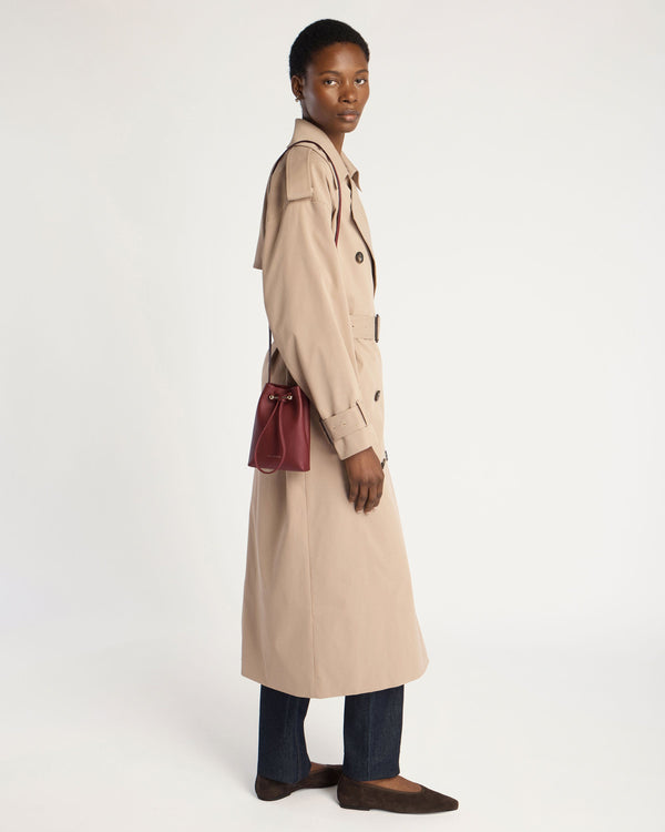 strawberry Osette Midi Pouch - Oxblood