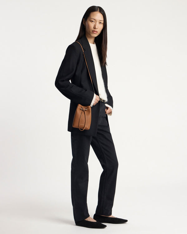 strawberry Osette Midi Pouch - Tan