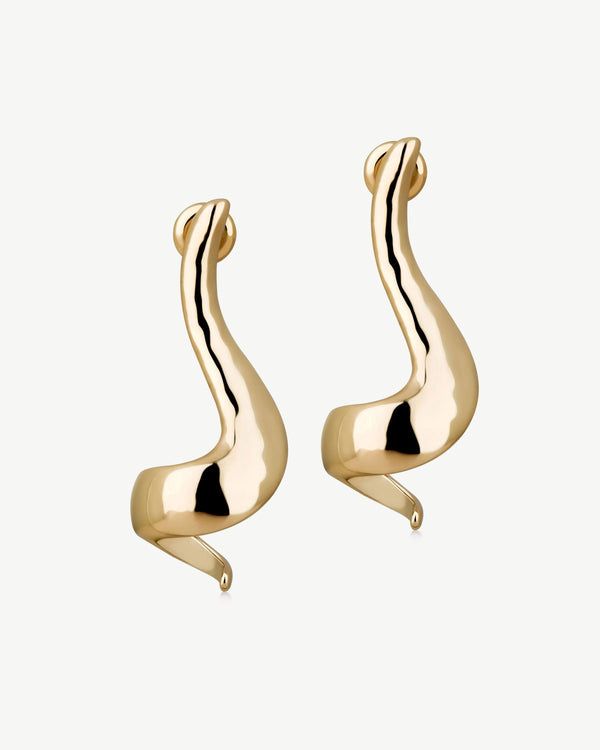 Strawberry St James Earrings - 22 Carat Gold Gilded
