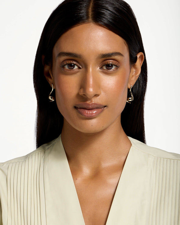 Strawberry St James Earrings - 22 Carat Gold Gilded