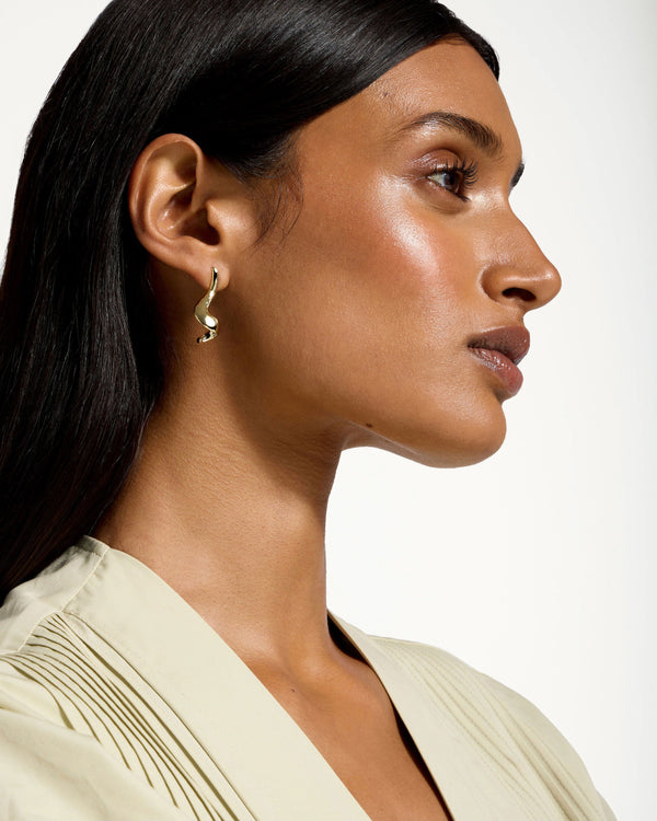 strawberry St James Earrings - 22 Carat Gold Gilded