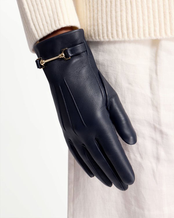 strawberry Stockbridge Gloves - Navy