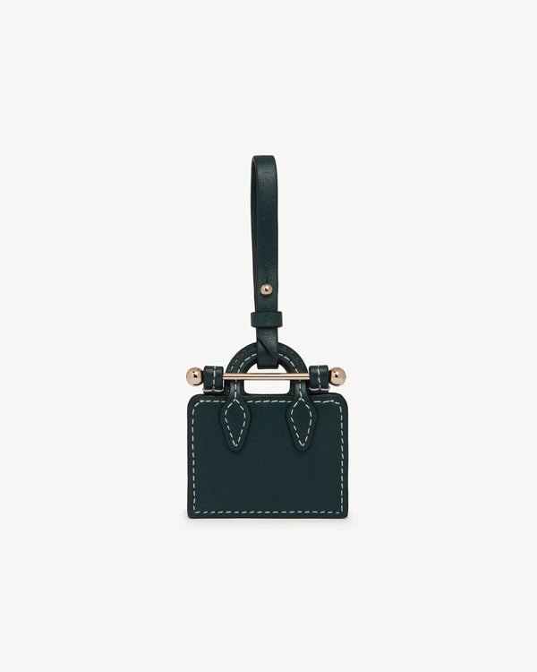 Strawberry Tote Charm - Bottle Green