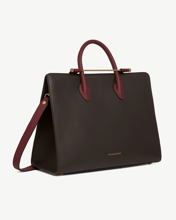 Strawberry Tote - Espresso/Oxblood/Black