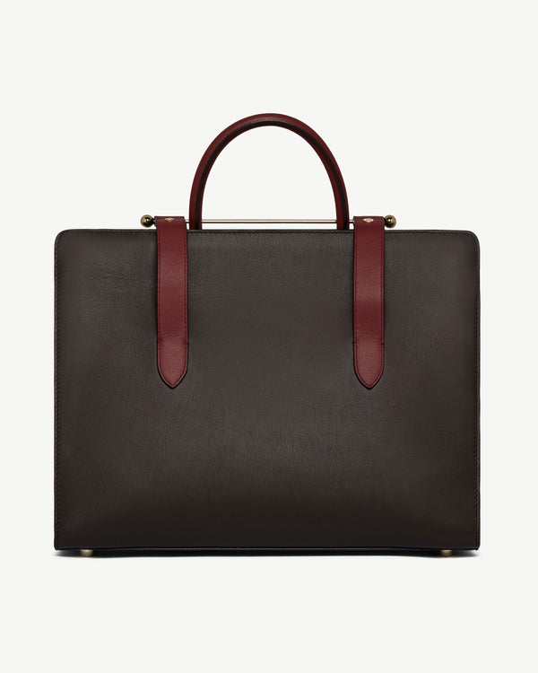 Strawberry Tote - Espresso/Oxblood/Black