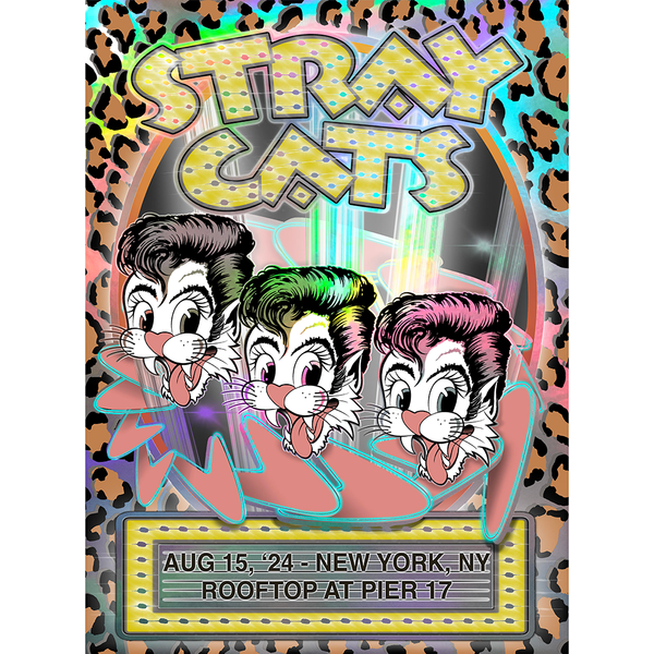 stray cats 2024 Limited Edition Tour Poster - New York NY