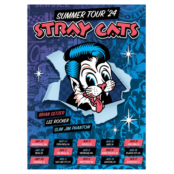 stray cats 2024 Tour Poster