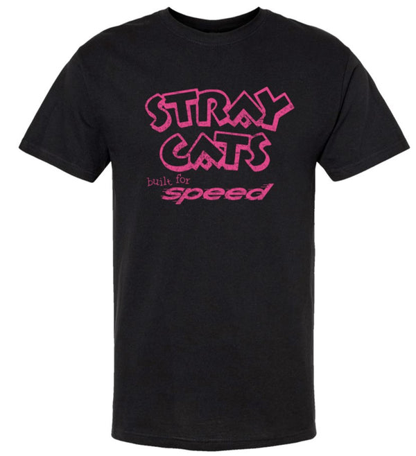 stray cats Built For Speed Tee - BLK