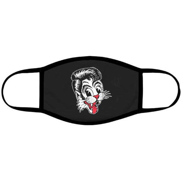 stray cats Cat Head Logo Face Mask