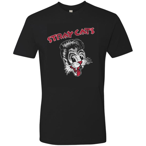 stray cats Stray Cats - Distressed Cat Head Logo 2018 Tour Tee
