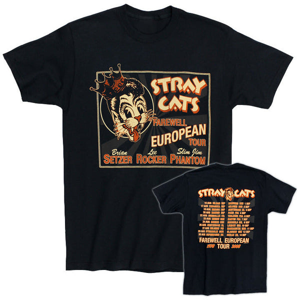 Stray Cats Stray Cats - Farewell European Tour T-Shirt